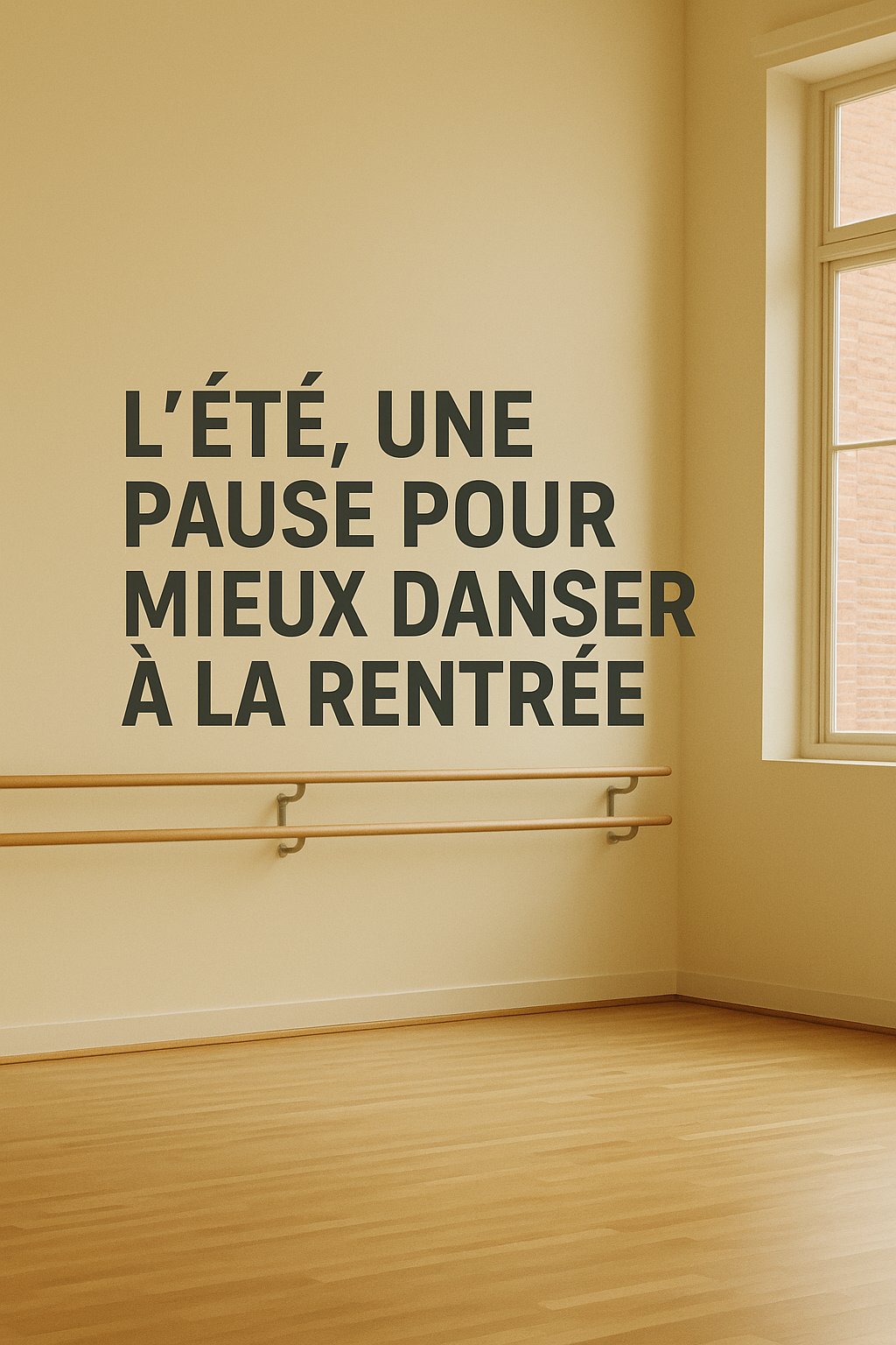 Une pause l'été pour mieux danser à la rentrée